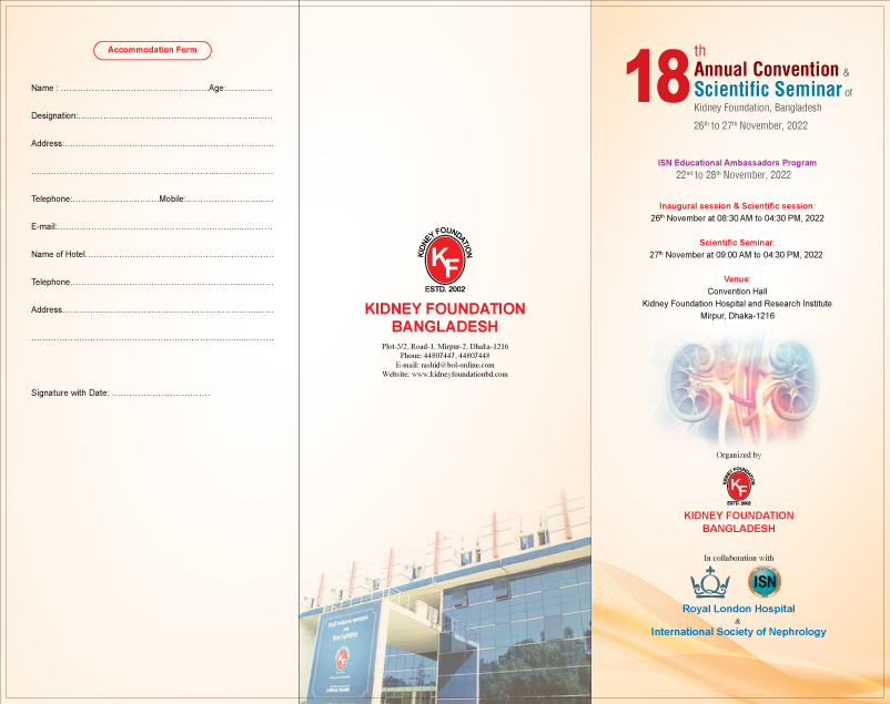 18th Annual Convention & Scientific Seminar of Kidney Foundation, Bangladesh